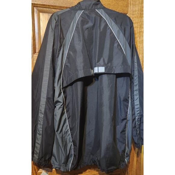 NEW w/ Tags Pro Spirit Health Club Windbreaker Black Jacket Men's 2XL - Picture 6 of 7